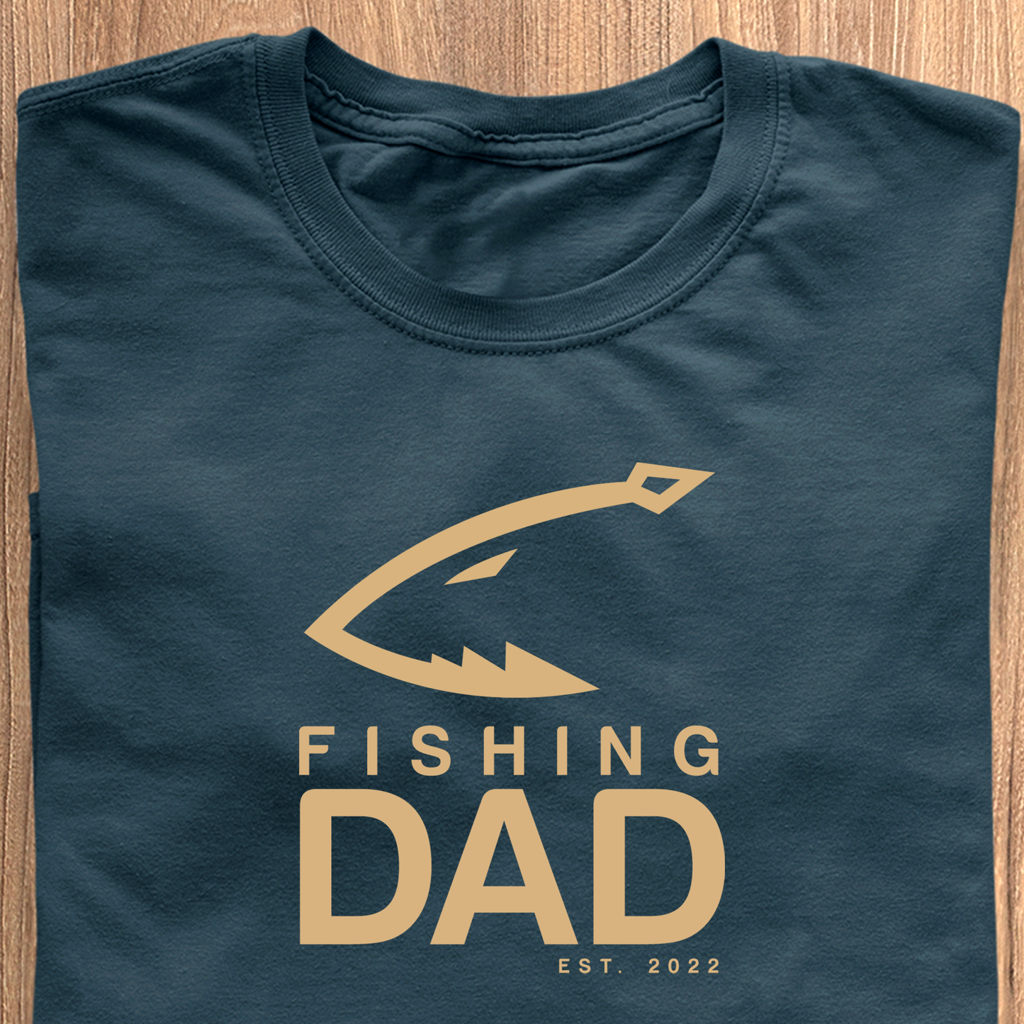 Fishing Dad T-Shirt - Datum personalisierbar